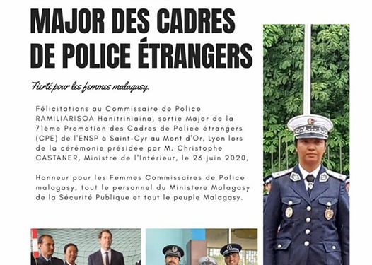 FORMATION – Une ancienne journaliste major de promotion des cadres de police étrangers à l&rsquo;école de police de Saint-Cyr
