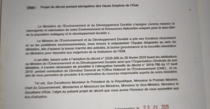 ENVIRONNEMENT – La ministre de l&rsquo;Environnement nie tout lien entre l&rsquo;incendie du bâtiment de l&rsquo;ONE au « limogeage » de son DG