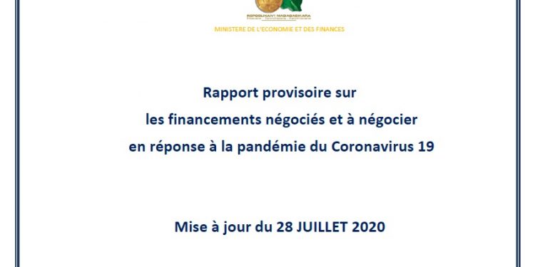URGENCE SANITAIRE – 670 millions de dollars sollicités auprès des bailleurs depuis le début de la crise sanitaire