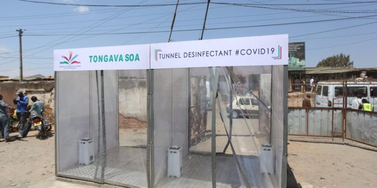 TRANSPORT TERRESTRE – La gare routière de Fasan&rsquo;ny Karana équipée d&rsquo;un tunnel désinfectant