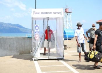 TRANSPORTS MARITIME – Un tunnel désinfectant installé au port de Nosy Be