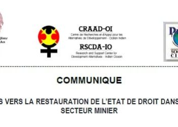 MINES – Les organisations de la société civile espèrent l&rsquo;arrêt définitif de l&rsquo;exploitation aurifère de Vohilava-Mananjary après une visite sur place d&rsquo;un comité interministériel