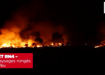 RN6 et RN4 – Les feux continuent de ravager le paysage