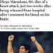 ‼️‼️URGENT – DISPARITION – Diego Maradona, génie du football, rejoint les étoiles