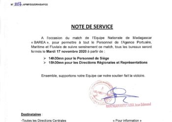 FOOTBALL – L&rsquo;APMF fermera tôt ses bureaux pour cause de match ce mardi