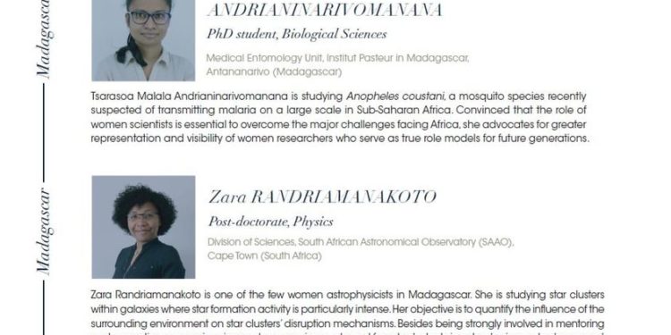 RECHERCHE SCIENTIFIQUE – Deux jeunes femmes malgaches parmi les 20 jeunes talents d&rsquo;Afrique subsaharienne 2020 du programme Pour les femmes et la science de l&rsquo;Unesco et de la Fondation L&rsquo;Oréal