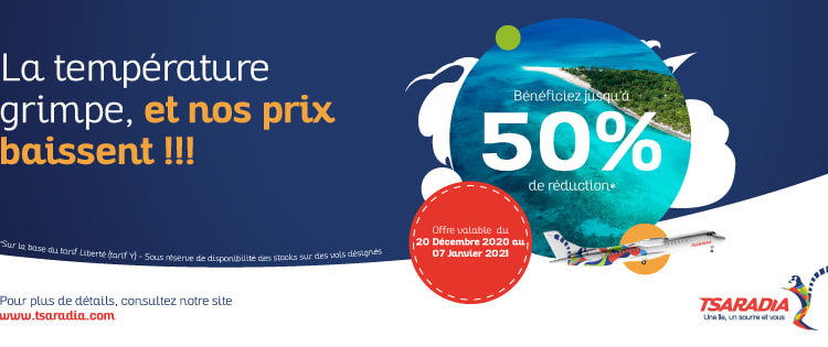 ?✈️Tsaradia propose des offres promotionnelles sur des vols pour la fin de l’année