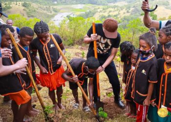 ENVIRONNEMENT – 10 000 jeunes plants d&rsquo;arbres mis en terre à Manantantely Tolagnaro lors du lancement officiel de la campagne nationale de reboisement 2021