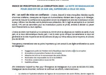 LUTTE CONTRE LA CORRUPTION – Le Comité de sauvegarde de l&rsquo;intégrité recommande la création de l&rsquo;agence de recouvrement des avoirs illicites