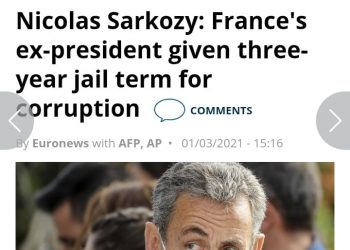 FRANCE – Trois ans de prison dont un an ferme pour Nicolas Sarkozy déclaré coupable de corruption et de trafic d’influence