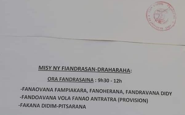 JUSTICE – Service minimum auprès de la Cour d’appel de Toamasina pour cause d’épidémie