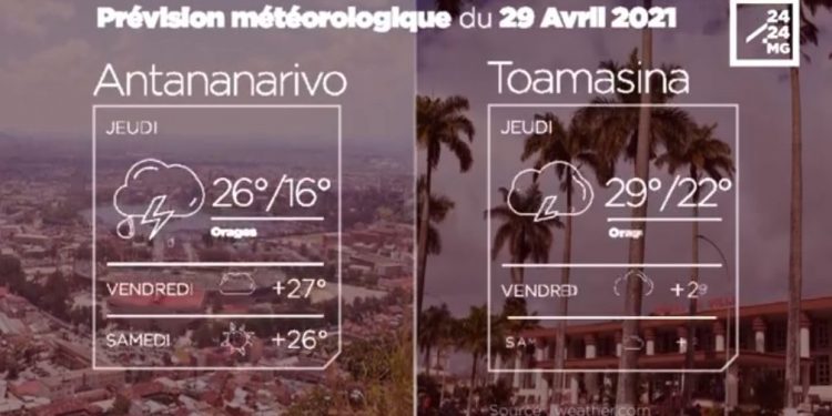 METEO du 29 avril 2021