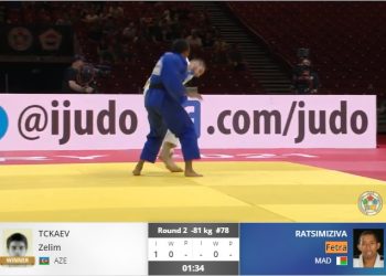 ARTS MARTIAUX – Aina Laura Rasoanaivo Razafy et Damiella Nomenjanahary sortent dès le premier tour aux championnats du monde de judo, Fetra Ratsimiziva battu au deuxième tour