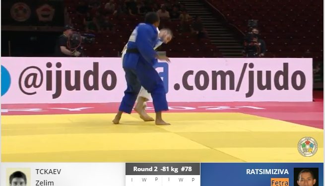 ARTS MARTIAUX – Aina Laura Rasoanaivo Razafy et Damiella Nomenjanahary sortent dès le premier tour aux championnats du monde de judo, Fetra Ratsimiziva battu au deuxième tour