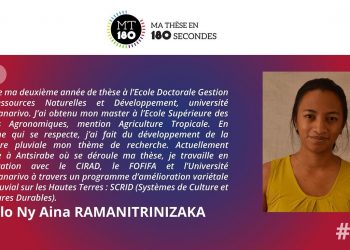 ENSEIGNEMENT SUPERIEUR – Le premier prix national de l’édition 2021 de Ma Thèse en 180 secondes attribué à une doctorante de l’Ecole supérieure des sciences agronomiques