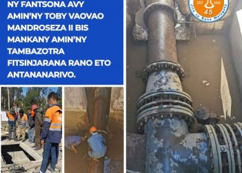 JIRAMA – 10.000 m3 d&rsquo;eau supplémentaires dans le réseau de distribution d&rsquo;eau d&rsquo;Antananarivo depuis ce vendredi.