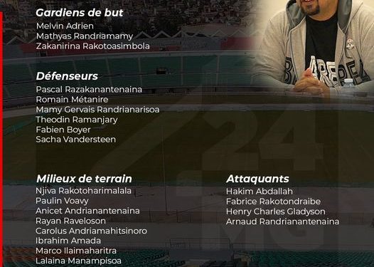 FOOTBALL – Eric Rabesandratana maintenu à la tête des Barea, la Fédération malgache de football présente une liste de 24 joueurs dégraissée de certains de ses cadres et avec de nouveaux joueurs