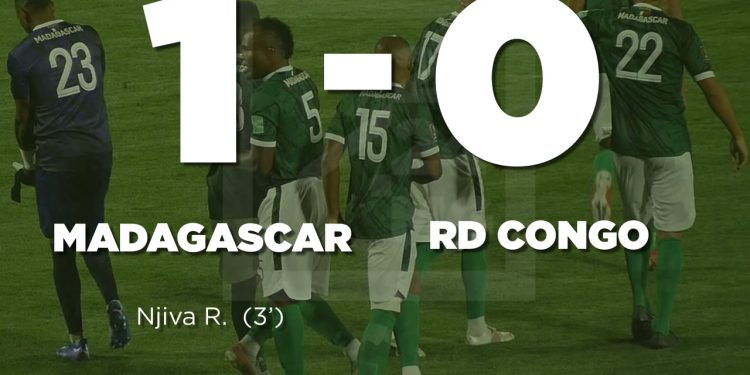 Mi – temps à Mahamasina. Les Barea mènent par un but à zéro face aux Léopards de la RD Congo.
