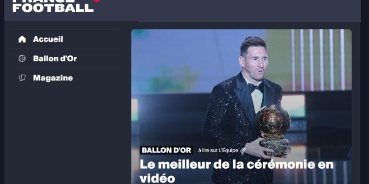 FOOTBALL – Lionel Messi remporte son septième Ballon d&rsquo;or
