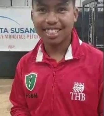 SPORTS BOULES – Faneva Ramanandraitsiory sacré champion du monde en tirs de précision Juniors aux championnats du monde de pétanque