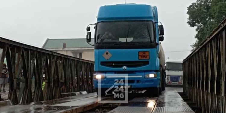 INFRASTRUCTURES – Le président de la République lance officiellement la reprise de la circulation des poids lourds sur la RN2, les travaux de mise en place du pont Bailey au PK 108+600 achevés