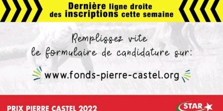 Dernière ligne droite pour le Prix Pierre Castel !