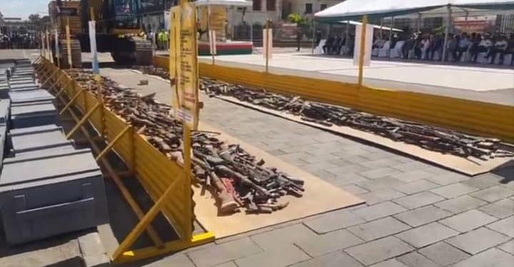 NSECURITE – 1.089 armes à feu illicites ainsi que 40 balles collectées dans 11 régions de Madagascar durant le mois d’amnistie détruites ce vendredi