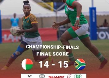 RUGBY – Les Ladies Makis terminent vice-championnes de l&rsquo;Africa women&rsquo;s sevens en perdant d&rsquo;un point face à l&rsquo;Afrique du Sud