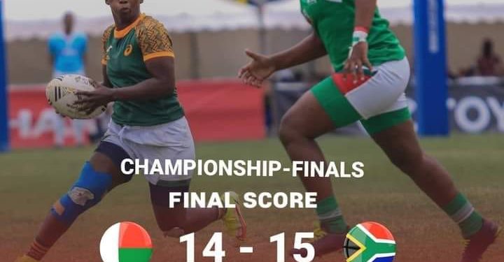 RUGBY – Les Ladies Makis terminent vice-championnes de l&rsquo;Africa women&rsquo;s sevens en perdant d&rsquo;un point face à l&rsquo;Afrique du Sud