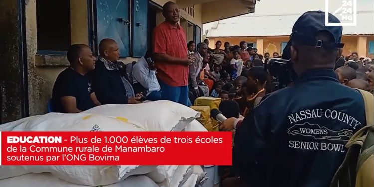 EDUCATION – Plus de 1.000 élèves de trois écoles de la Commune rurale de Manambaro soutenus par l’ONG Bovima