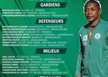 FOOTBALL – Deux nouveaux joueurs expatriés dans la liste de Herimanitra Rabearisoa dans la double confrontation face au Gabon, Tony Robert rappelé