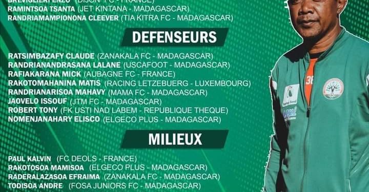 FOOTBALL – Deux nouveaux joueurs expatriés dans la liste de Herimanitra Rabearisoa dans la double confrontation face au Gabon, Tony Robert rappelé