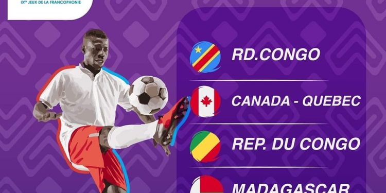 JEUX DE LA FRANCOPHONIE – Madagascar dans le groupe de la RDC en football masculin et dans le groupe de la France en basketball féminin lors des tirages au sort.