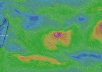 METEOROLOGIE – Le cyclone Dingani s’affaiblit et ne présente aucun risque sur les terres habitées alors qu’une autre formation cyclonique se dirige vers l’océan Indien