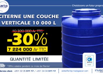 Pendant ce mois de 𝗳𝗲́𝘃𝗿𝗶𝗲𝗿. Profitez d&rsquo;une 𝗿𝗲𝗺𝗶𝘀𝗲 𝗱𝗲 𝟯𝟬% sur nos 𝗰𝗶𝘁𝗲𝗿𝗻𝗲𝘀 𝘂𝗻𝗲 𝗰𝗼𝘂𝗰𝗵𝗲 𝘃𝗲𝗿𝘁𝗶𝗰𝗮𝗹𝗲𝘀 𝟭𝟬 𝟬𝟬𝟬 𝗟 !𝗩𝗲𝗻𝗲𝘇 𝘃𝗶𝘁𝗲 𝗮𝘂 𝗦𝗵𝗼𝘄𝗿𝗼𝗼𝗺 𝗦𝗠𝗧𝗣 ou contactez directement le 𝘀𝗲𝗿𝘃𝗶𝗰𝗲 𝗰𝗹𝗶𝗲𝗻𝘁 aux : 📞 +261 32 05 𝟱𝟭𝟭 𝟭𝟳 / +261 34 34 𝟱𝟭𝟭 𝟭𝟳