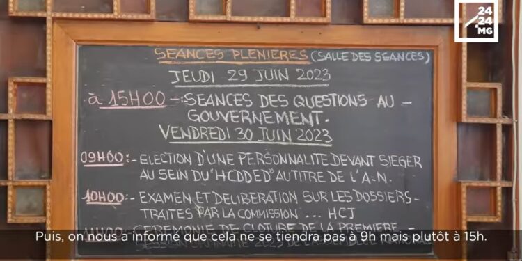 ASSEMBLEE NATIONALE – Rendez-vous manqué entre le gouvernement et les députés à Tsimbazaza