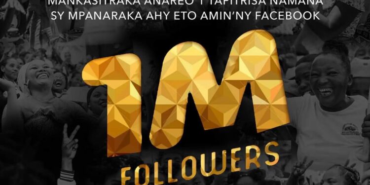 RESEAUX SOCIAUX – La page Facebook d’Andry Rajoelina atteint 1 million d’abonnés, le président de la République remercie ses followers
