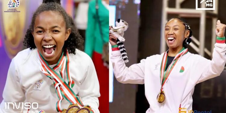 Madagascar démarre ses Jeux des îles avec six médailles d&rsquo;or gagnées par les haltérophiles dames