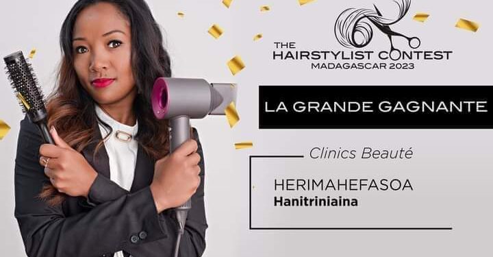 Hanitriniaina Herimahefasoa remporte la deuxième édition de « The Hairstylist Contest Madagascar »