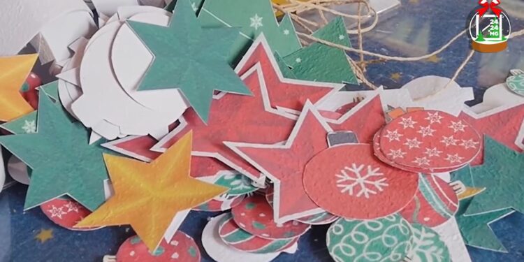 RECYCLAGE – Vos déchets de papier se transforment aussi en décorations de Noël chez Gasy Paper Point