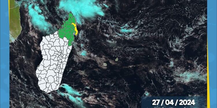 INTEMPERIES – Alerte fortes pluies dans les régions du Nord et du Nord-Est de Madagascar