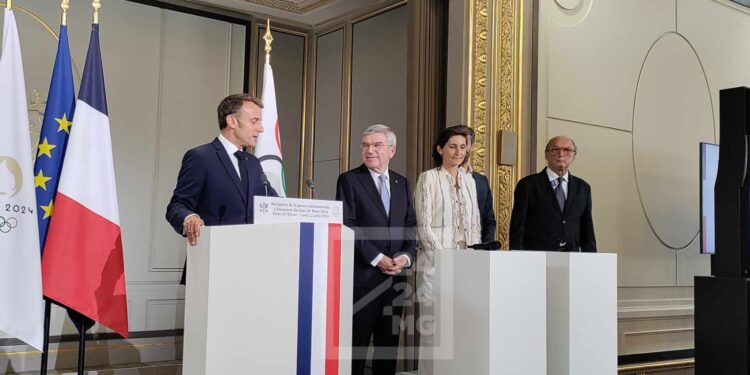 JEUX OLYMPIQUES – Emmanuel Macron évoque une cérémonie d’ouverture “unique dans l’histoire”