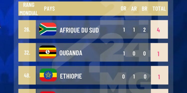 JEUX OLYMPIQUES – Huit médailles africaines après huit jours de jeux à Paris