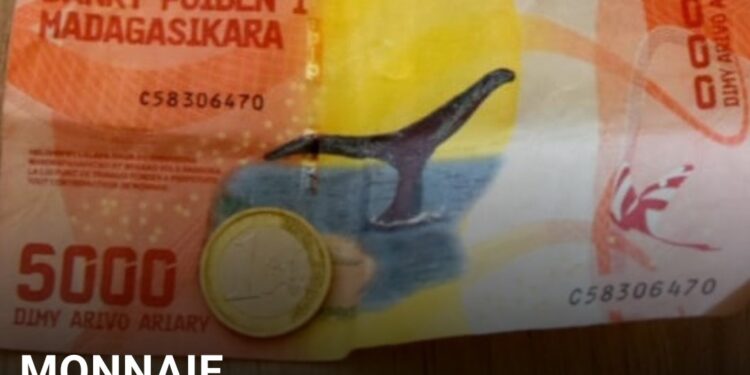 MONNAIE – L’euro s’échangeait entre 4 987 ariary et 5 002 ariary sur le marché de change durant la journée du lundi 19 août