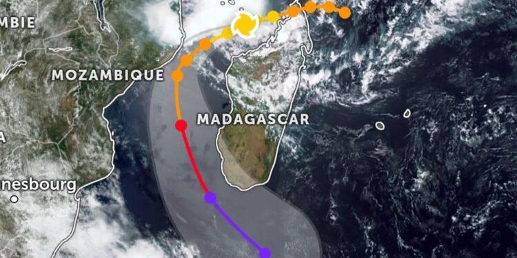METEORE – Dikeledi prévu traverser le Canal du Mozambique du Nord au Sud