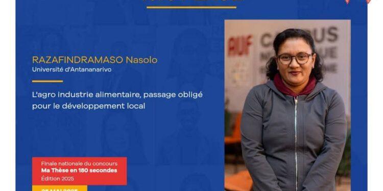 RECHERCHE – Nasolo Razafindramaso remporte la finale nationale de « Ma Thèse en 180 secondes » 2025