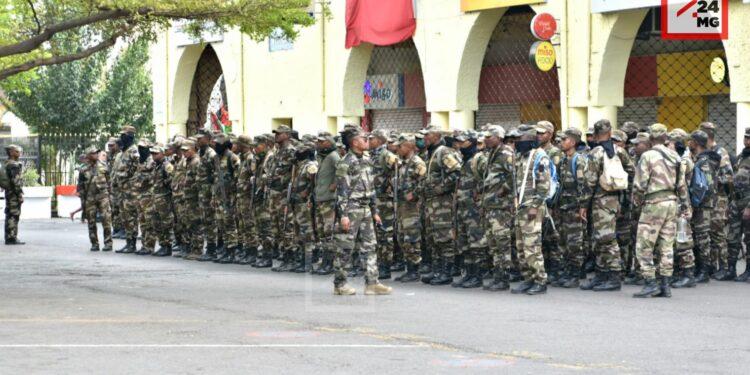 SÉCURITÉ – Le centre-ville fortement quadrillé par les forces de sécurité à l’annonce d’une nouvelle journée de manifestations
