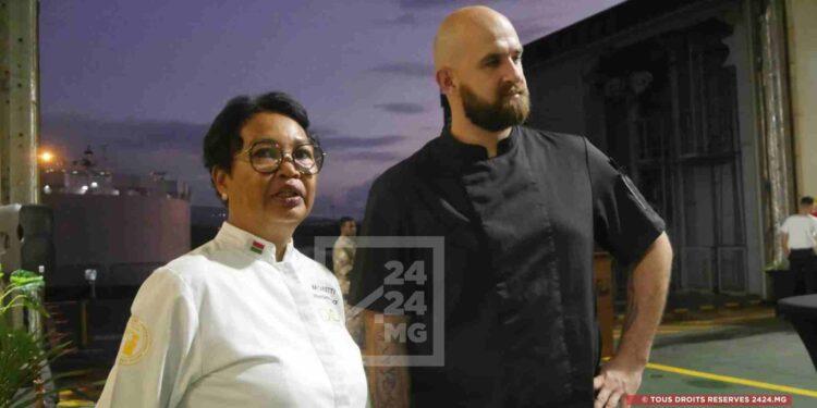 Papangue 2026 : La cheffe Henintsoa Moretti dans les cuisines du porte-hélicoptères Dixmude