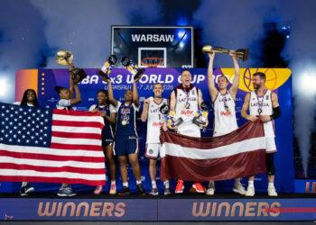 VARSOVIE – Madagascar termine 11ème du Mondial de basketball 3×3 remporté par la Lettonie chez les Hommes, les Etats-Unis gagnent chez les Dames