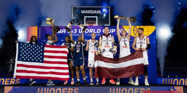 VARSOVIE – Madagascar termine 11ème du Mondial de basketball 3×3 remporté par la Lettonie chez les Hommes, les Etats-Unis gagnent chez les Dames